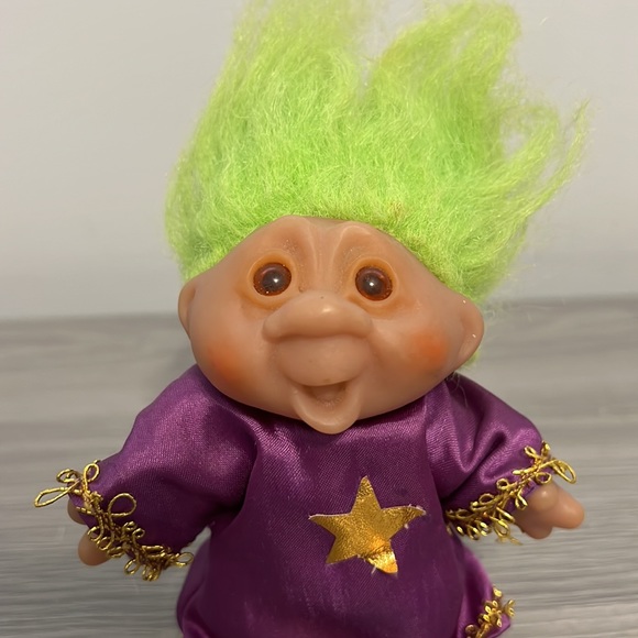 Vintage Dam Troll in Wizard Outfit, Dated 1986 - Picture 2 of 6